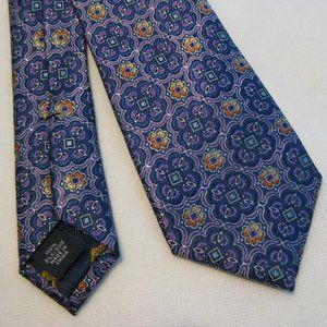 TED BAKER Heavy Silk Geometric Floral Neck Tie